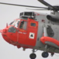 Naval search and rescue helicopter over the garden at seasidecottagescornwall.co.uk Poldhu Cove - added 30/04/2012 by Mark and Doreen
